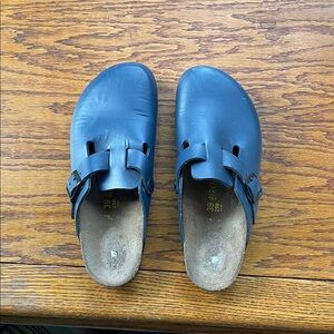 Birkenstock Blue Mules